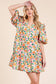 Floral Tiered Mini Dress