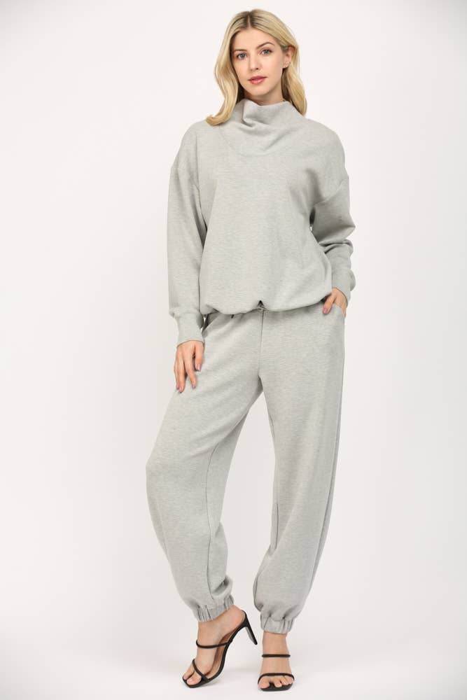 Modal Cowl Neck Sweatshirt