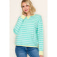 Mint Stripe Sweater