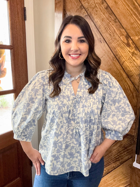 Spring Blues Top