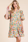 Floral Tiered Mini Dress