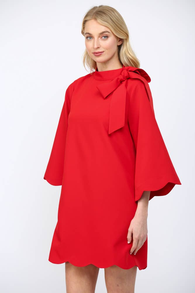High Neck Tie Dress