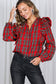 Holiday Feels Plaid Blouse