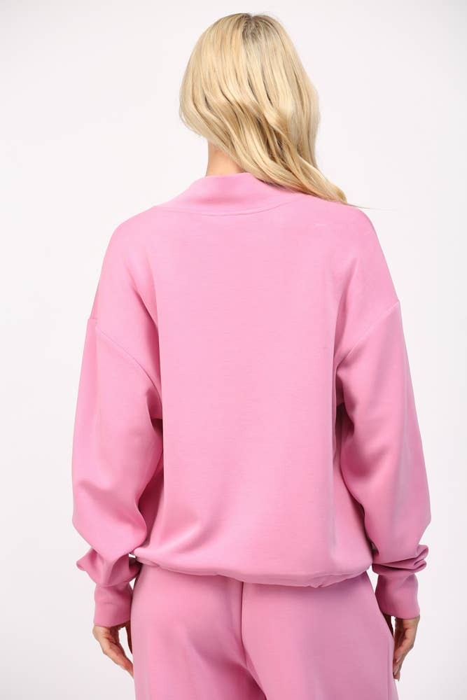Modal Cowl Neck Sweatshirt