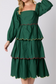 Green Poplin Midi Dress