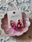 Gold and Pink Beaded Links