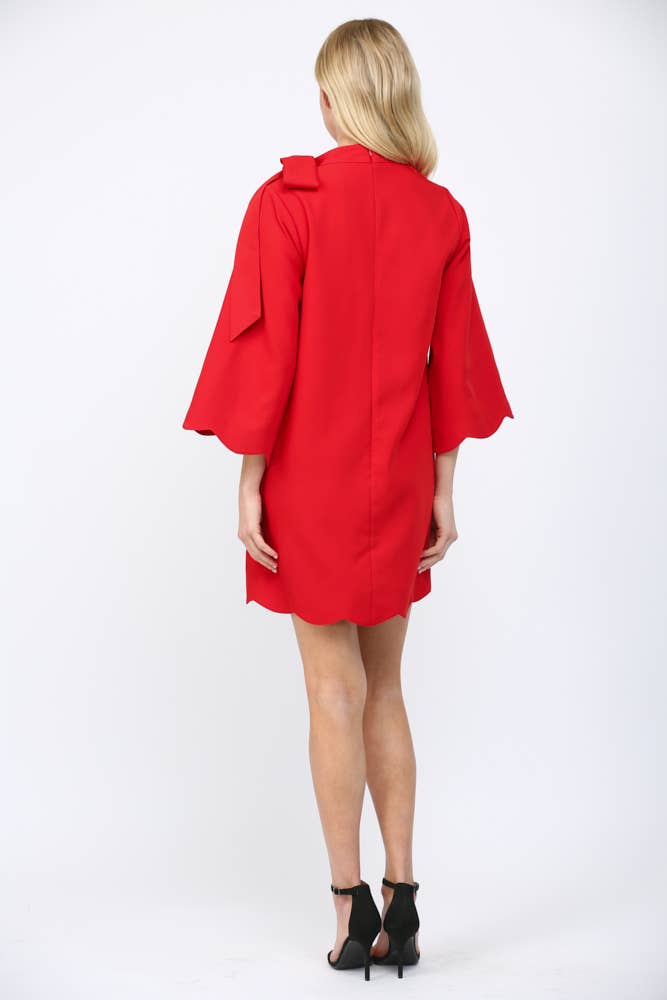 High Neck Tie Dress
