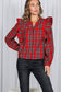 Holiday Feels Plaid Blouse