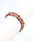 Lottie Beaded Bracelet Set Black Red