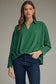 Evergreen Satin Blouse