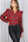 Holiday Feels Plaid Blouse