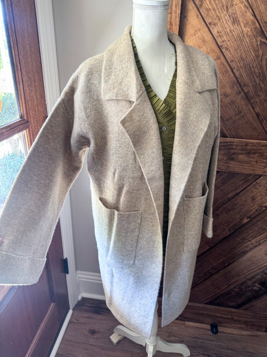 Brown Knit Coat
