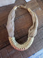 Gold Fabric Necklace