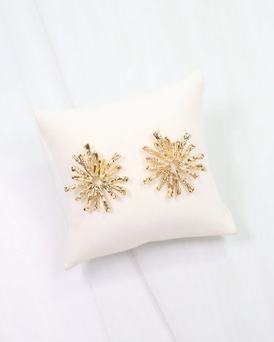 Hillsborough Sunburst Post Earring Gold