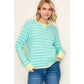 Mint Stripe Sweater