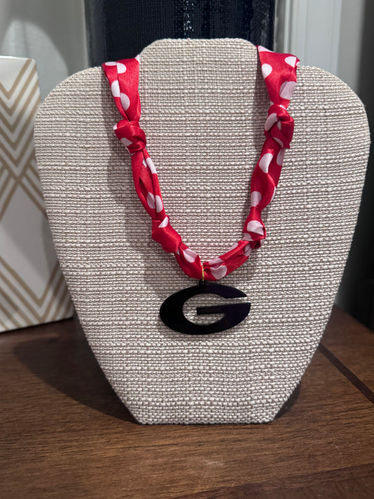 UGA Scarf Necklace