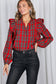 Holiday Feels Plaid Blouse