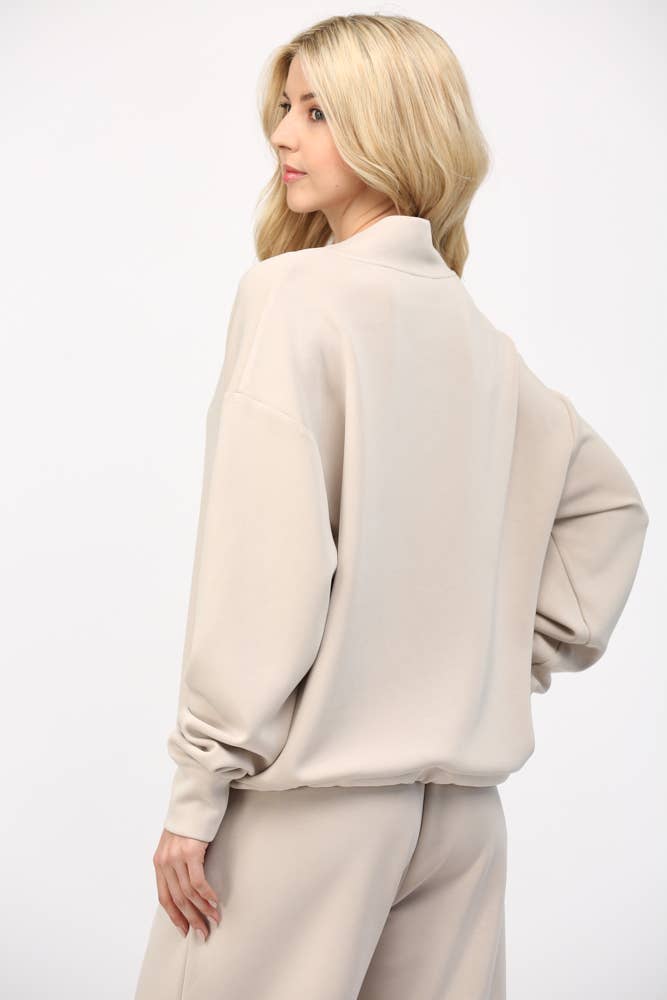 Modal Cowl Neck Sweatshirt