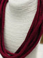 Garnet Corded Necklace
