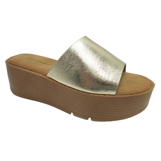 Aster Gold Platform Sandals
