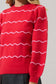 Maeverly Wavy Stripe Balloon Sleeve Sweater