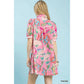 Pink Paisley Print Dress