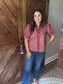 Terra Cotta Stripe Top