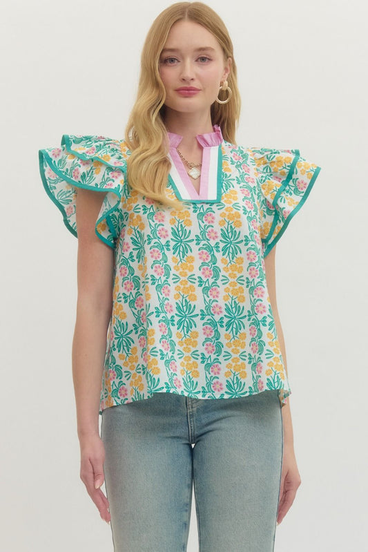 Pastel Petals Top