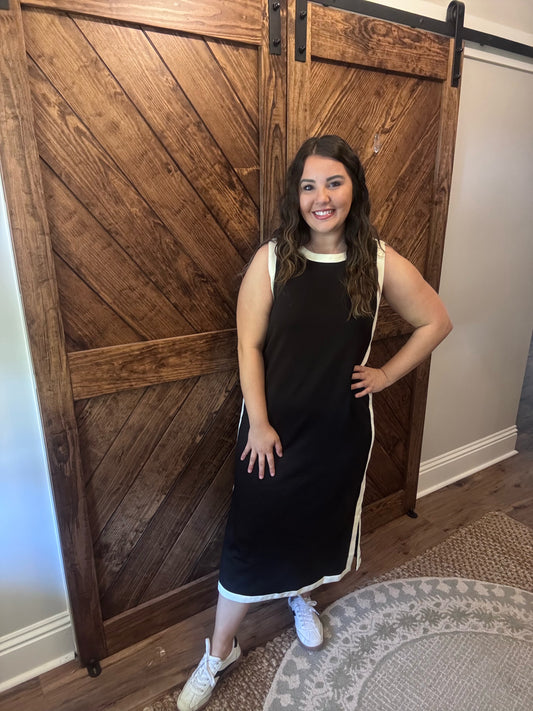 Black Sleeveless Midi