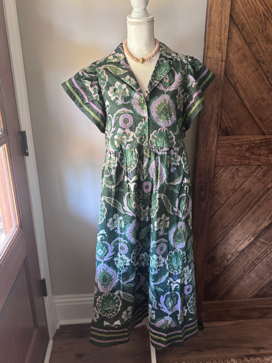 Emerald Bloom Midi