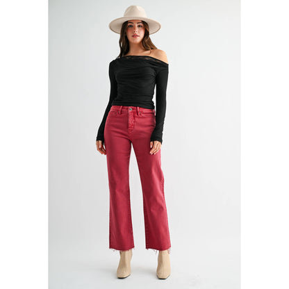 Cranberry Crop Jeans