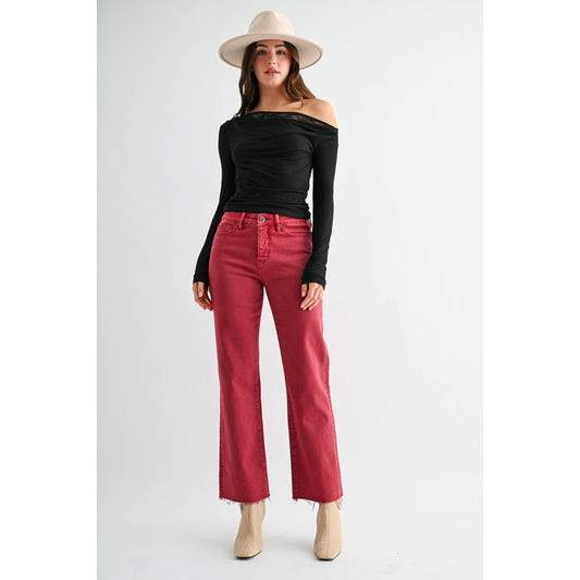 Cranberry Crop Jeans