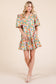 Floral Tiered Mini Dress