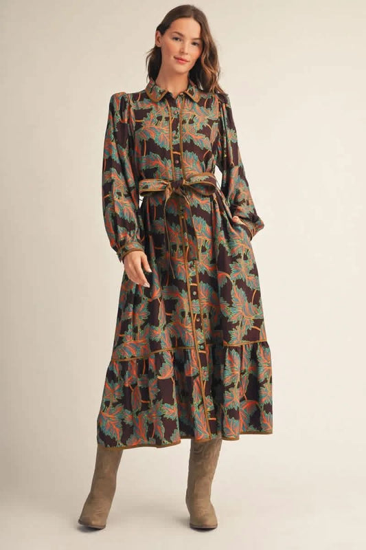 The Elowen Floral Midi Dress - Ships 11/4