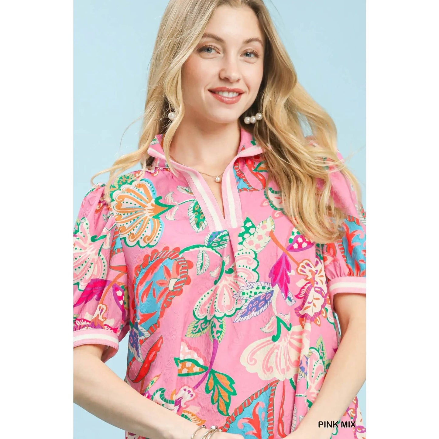 Pink Paisley Print Dress