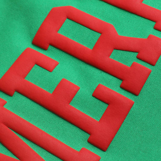 MERRY Puff Raised Letter Heavyweight Sweatshirt: IRISHGREEN