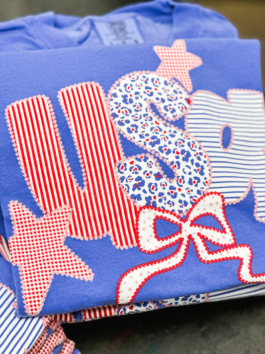 Americana Patchwork | USA | Short Sleeve