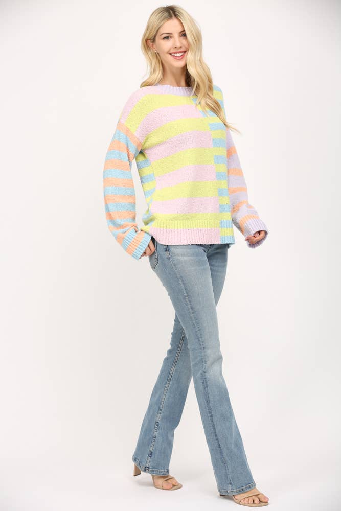 Springtime Stripes Sweater
