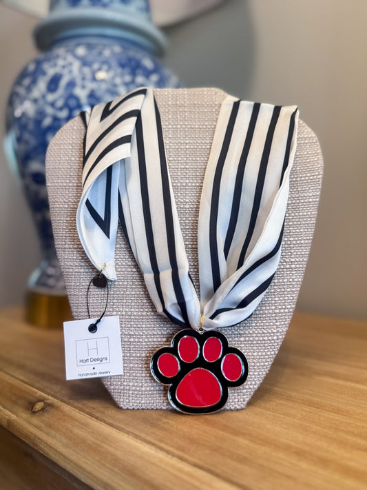 Go Dawgs Scarf Necklace