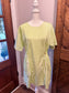 Green Gingham Drawstring Dress