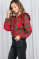 Holiday Feels Plaid Blouse