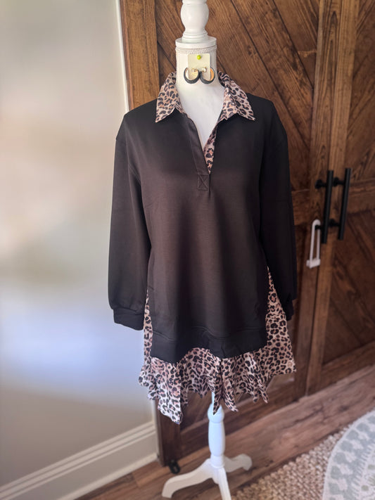 Leopard Layered Dress