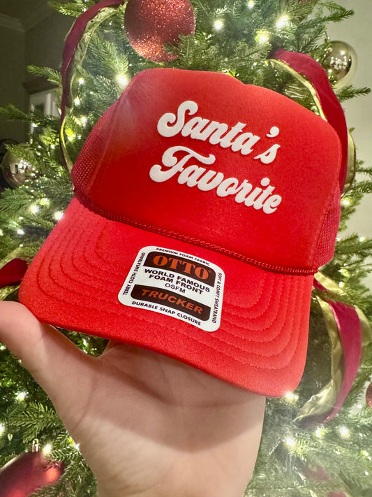 Santa's Favorite - Red Trucker