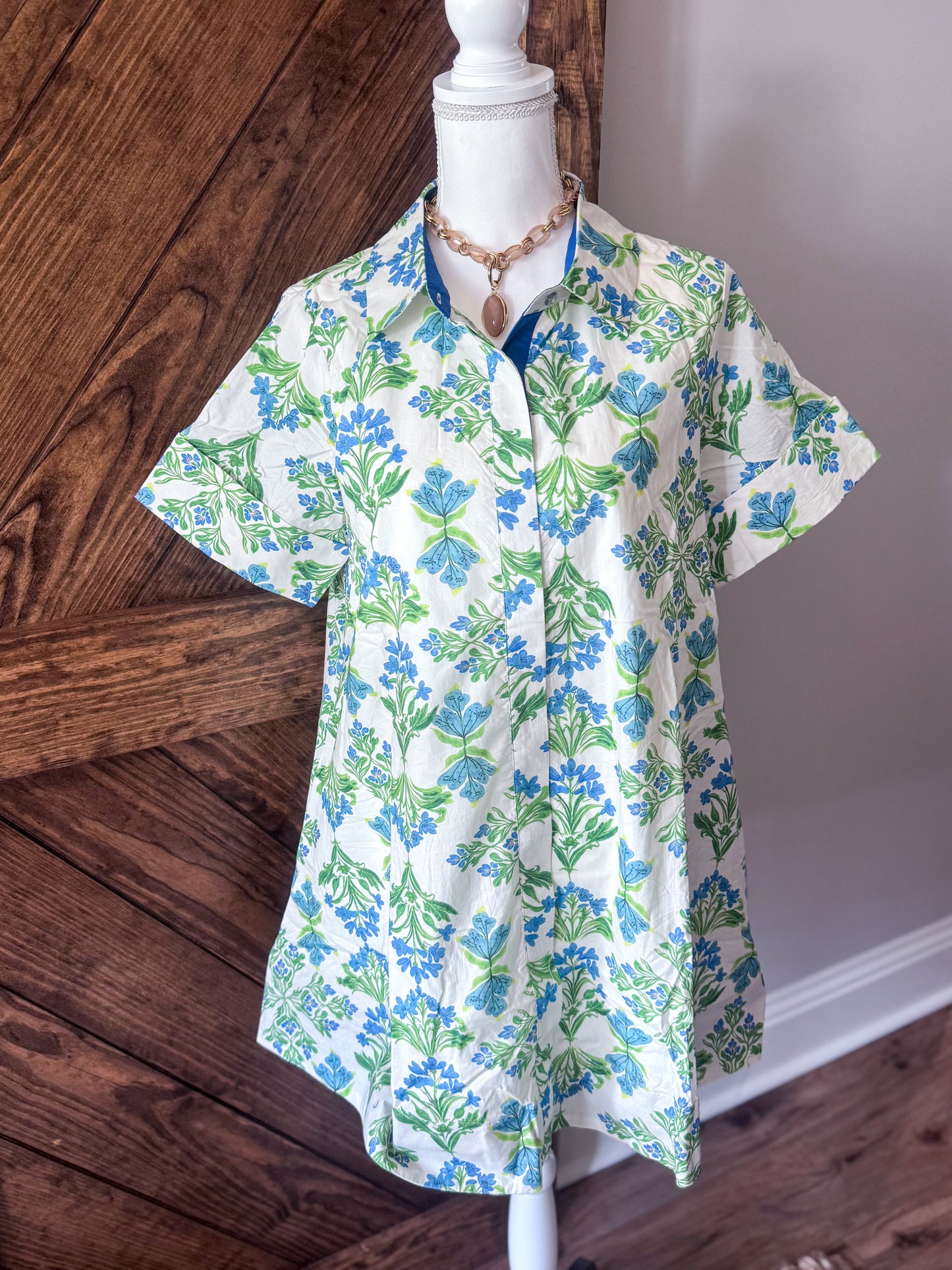 Bright Flowers Mini Dress