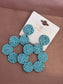 Blue Beaded Earrings