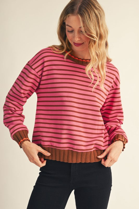 Poppy Stripe Top