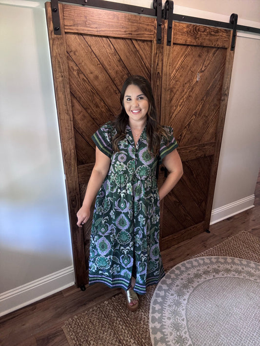 Emerald Bloom Midi