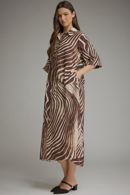 Zebra Midi Dress - Ships 11/7