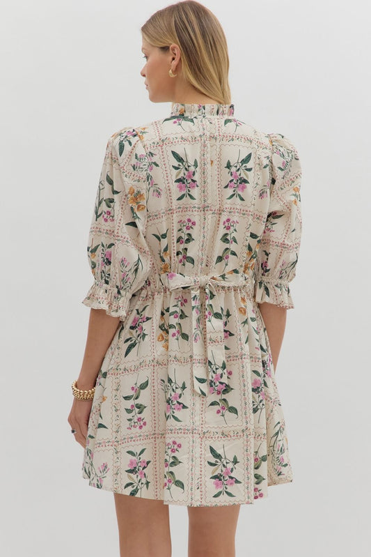 Dainty Floral Mini Dress
