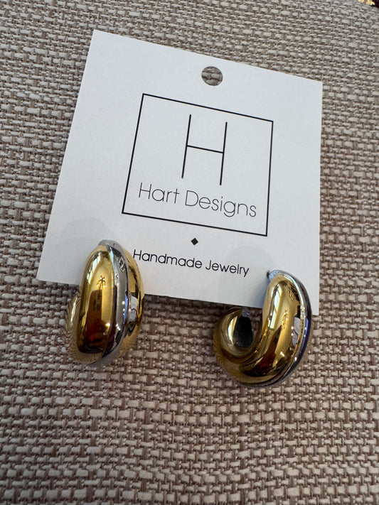 Mixed Metal Hoops
